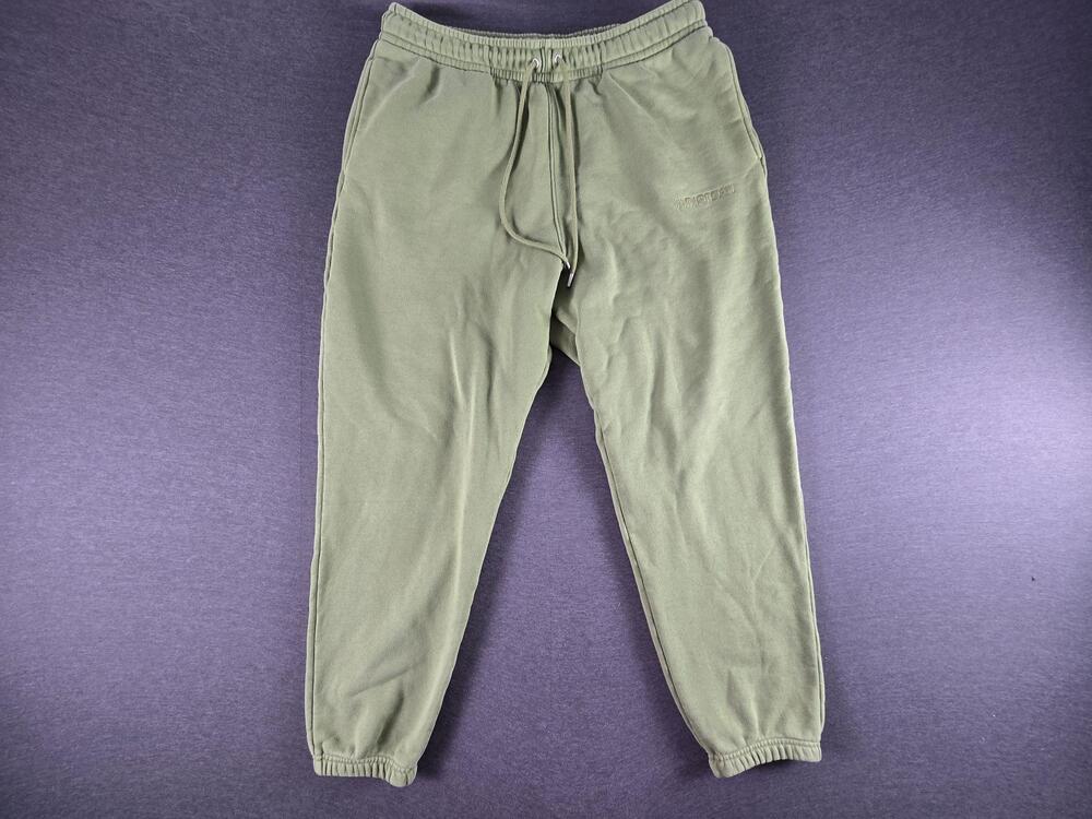 Jordan Pants Mens XL Green French Terry Joggers Athletic Air Jordan Zip Pocket